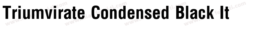 Triumvirate Condensed Black Italic字体转换